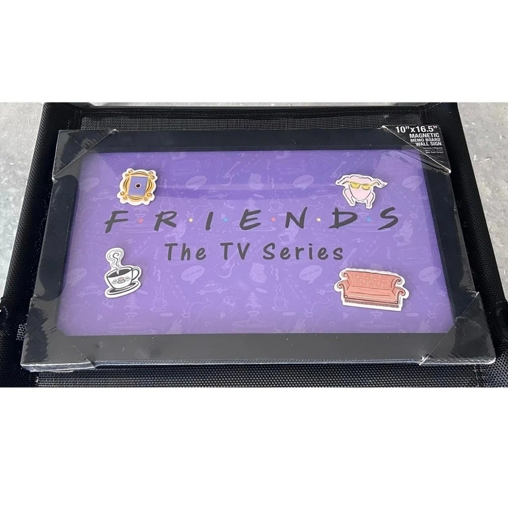 Silver Buffalo Friends TV Series Magnetic Memo Board OS Purple New 10x16.5 Sign